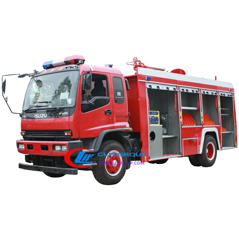 ISUZU FVR dry chemical powder fire engine truck ISUZU FVR dry chemical powder fire engine truck