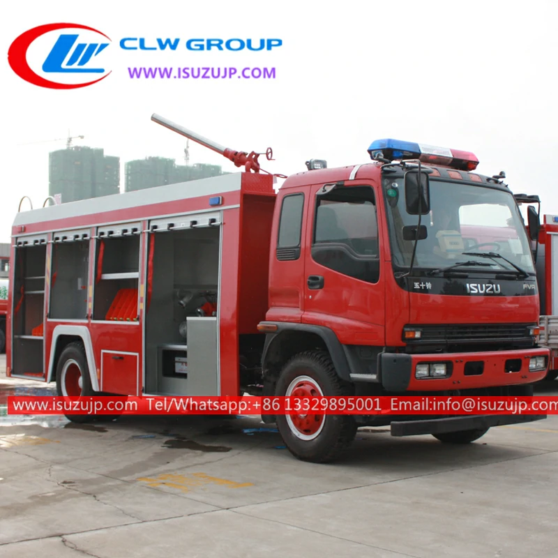 ISUZU FVR dry chemical powder fire rescue truck ISUZU FVR dry chemical powder fire rescue truck