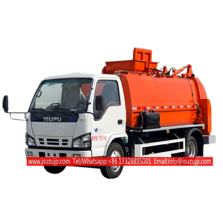 ISUZU NKR 5m3 kitchen food waste disposal truck Salvador ISUZU NKR 5m3 kitchen food waste disposal truck Salvador