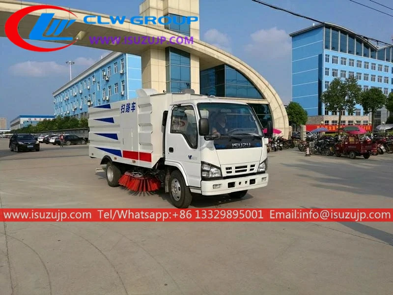 ISUZU NKR 6 ton garbage truck street sweeper ISUZU NKR 6 ton garbage truck street sweeper