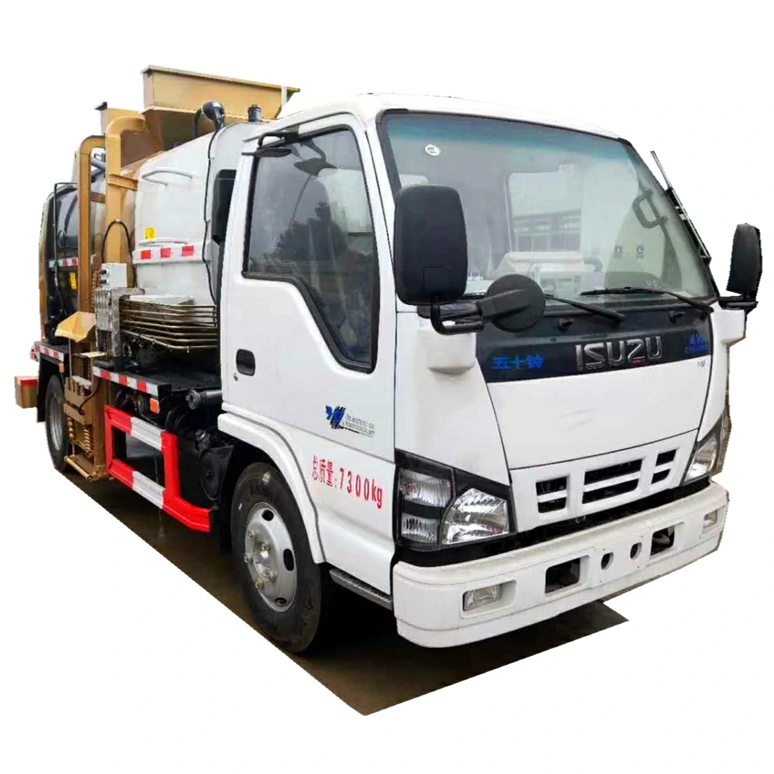 ISUZU NKR 6cbm side loader trash truck Chile ISUZU NKR 6cbm side loader trash truck Chile