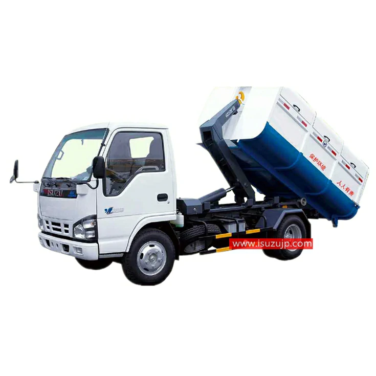 ISUZU NKR 6m3 hook bin truck Pakistan ISUZU NKR 6m3 hook bin truck Pakistan