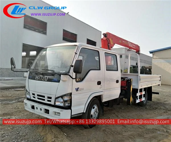 ISUZU NKR truck mounted palfinger crane photo ISUZU NKR truck mounted palfinger crane photo