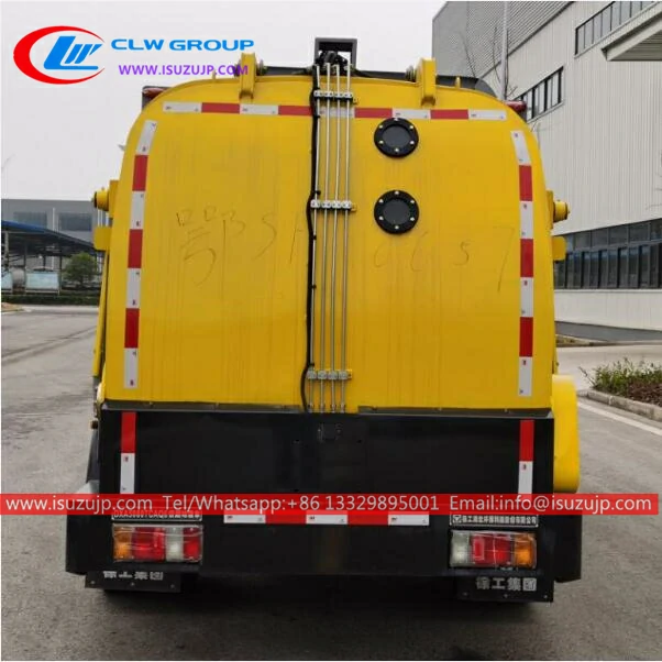 ISUZU NMR 6m3 side loader trash truck for sale in Zimbabwe