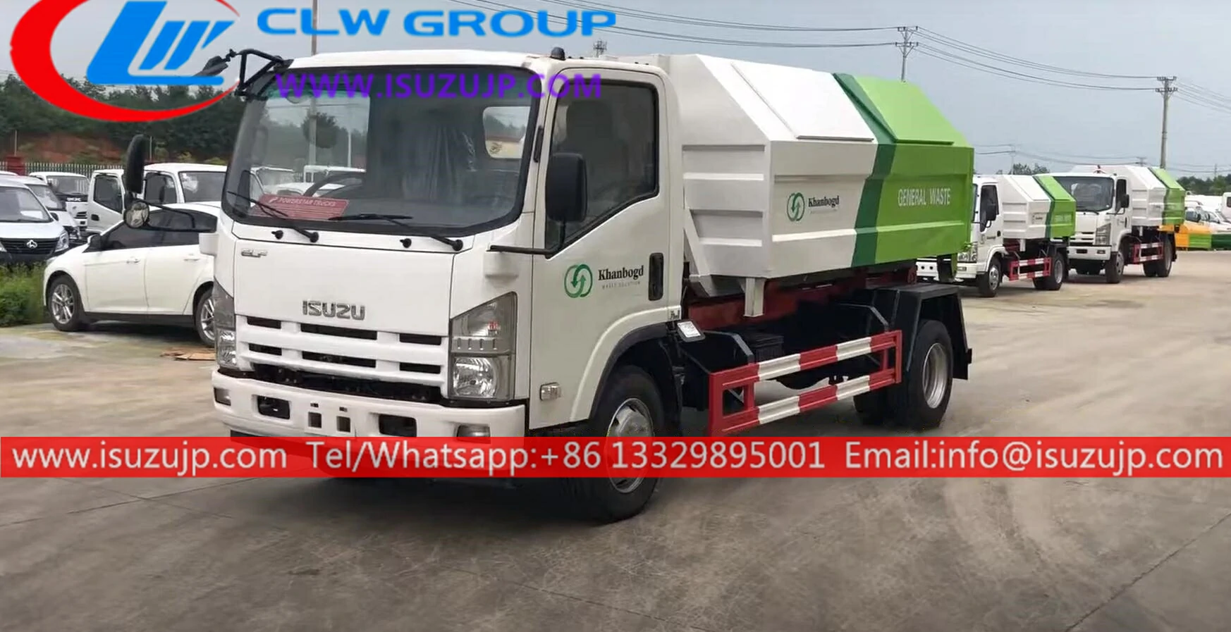 ISUZU NPR 8 ton hook loader truck for sale ISUZU NPR 8 ton hook loader truck for sale