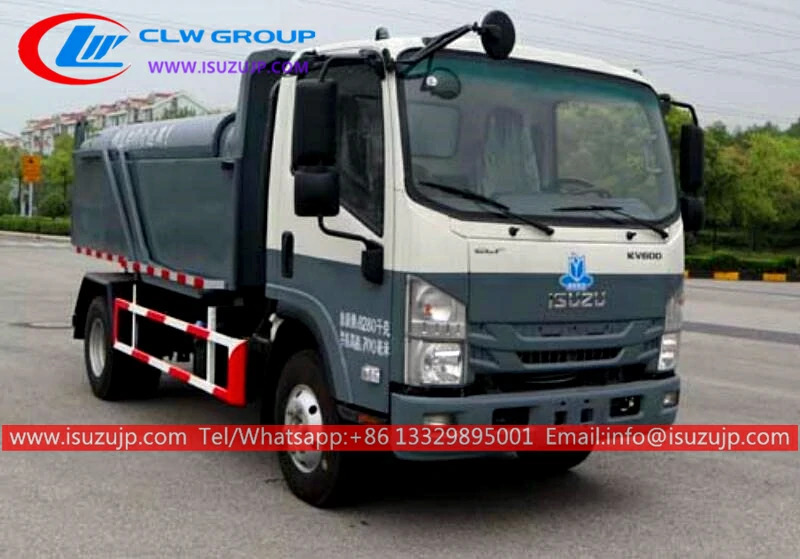 ISUZU NQR 6CBM garbage dump truck Zambia ISUZU NQR 6CBM garbage dump truck Zambia