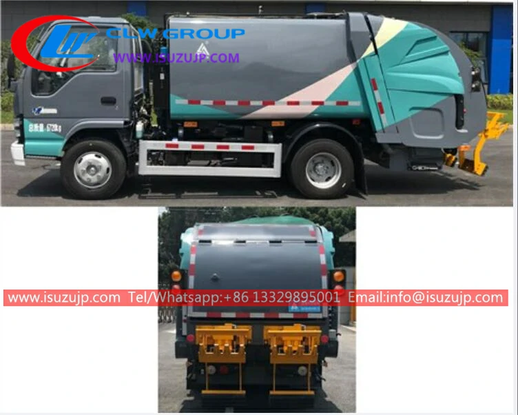 Isuzu 4cbm waste compactor truck for sale in