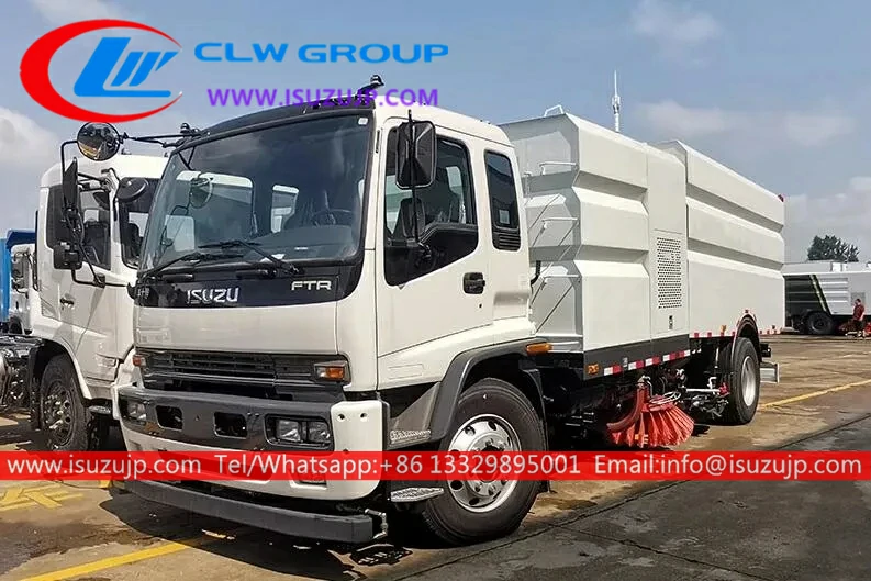 Isuzu FTR 12cbm tractor mounted road sweeper Isuzu FTR 12cbm tractor mounted road sweeper
