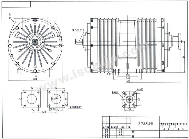 10-12ton sewage truck Vacuum pumps Structural design drawings 10-12ton sewage truck Vacuum pumps Structural design drawings