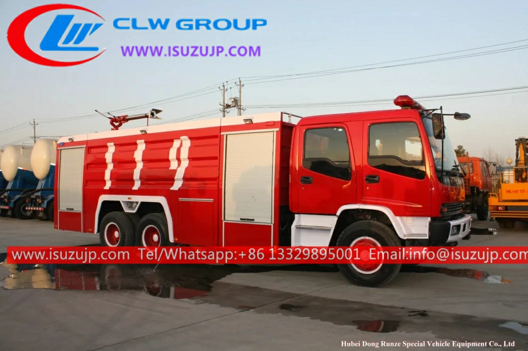 10 wheel ISUZU FVZ off road water tender fire truck 10 wheel ISUZU FVZ off road water tender fire truck