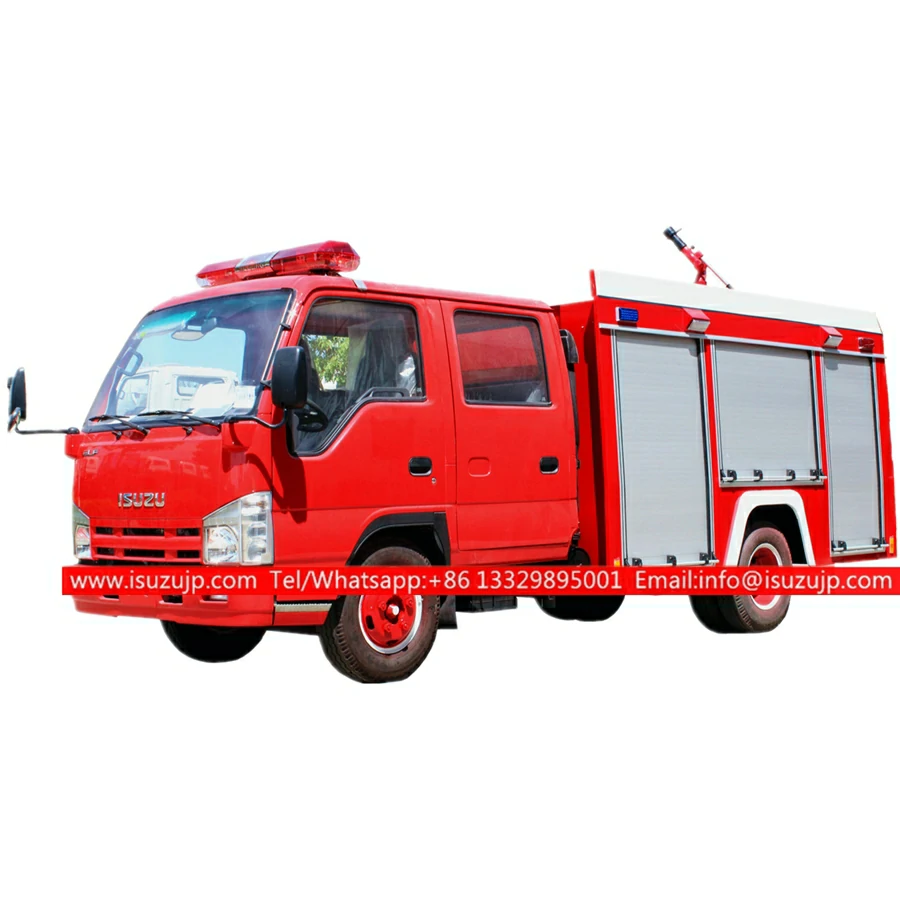 How to operate an ISUZU water tank fire engine truck？