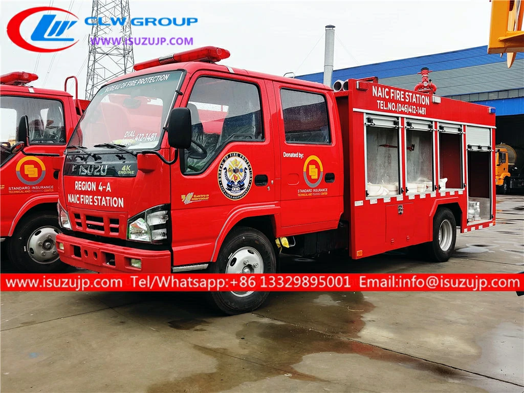 ISUZU Fire vehicle fire pump, fire water gun detail display