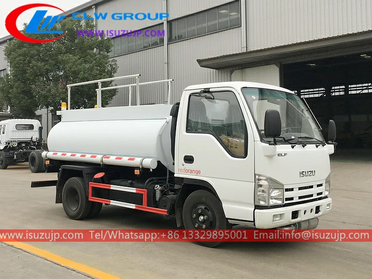 ISUZU ELF 3cbm oil tanker truck Cambodia ISUZU ELF 3cbm oil tanker truck Cambodia