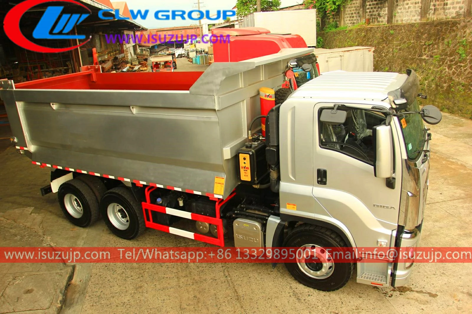 Isuzu GIGA VC61 tri axle tipper truck Madagascar Isuzu GIGA VC61 tri axle tipper truck Madagascar