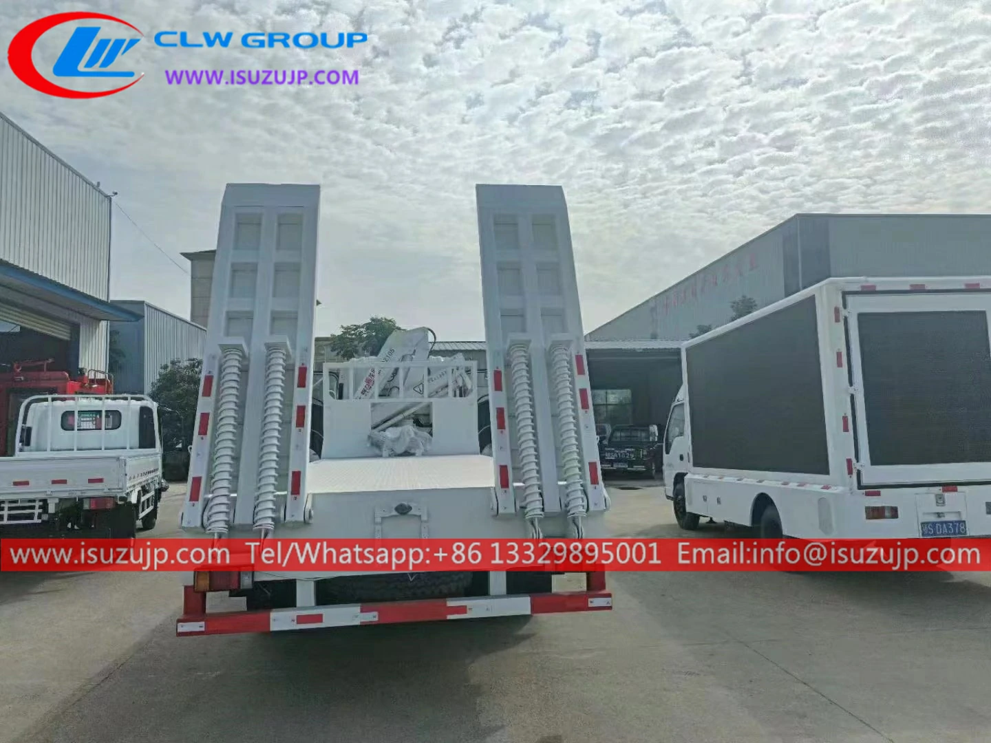 10 wheel Isuzu flat bed crane truck 10 wheel Isuzu flat bed crane truck