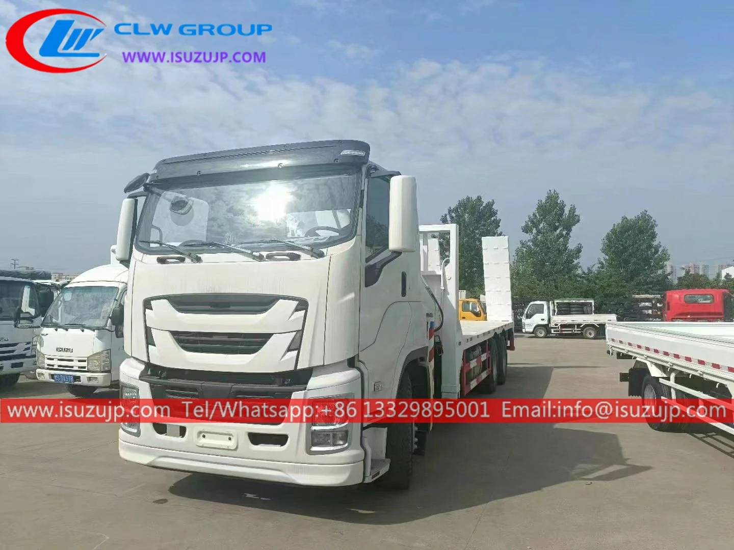 10 wheel Isuzu flat deck truck with crane for sale 10 wheel Isuzu flat deck truck with crane for sale