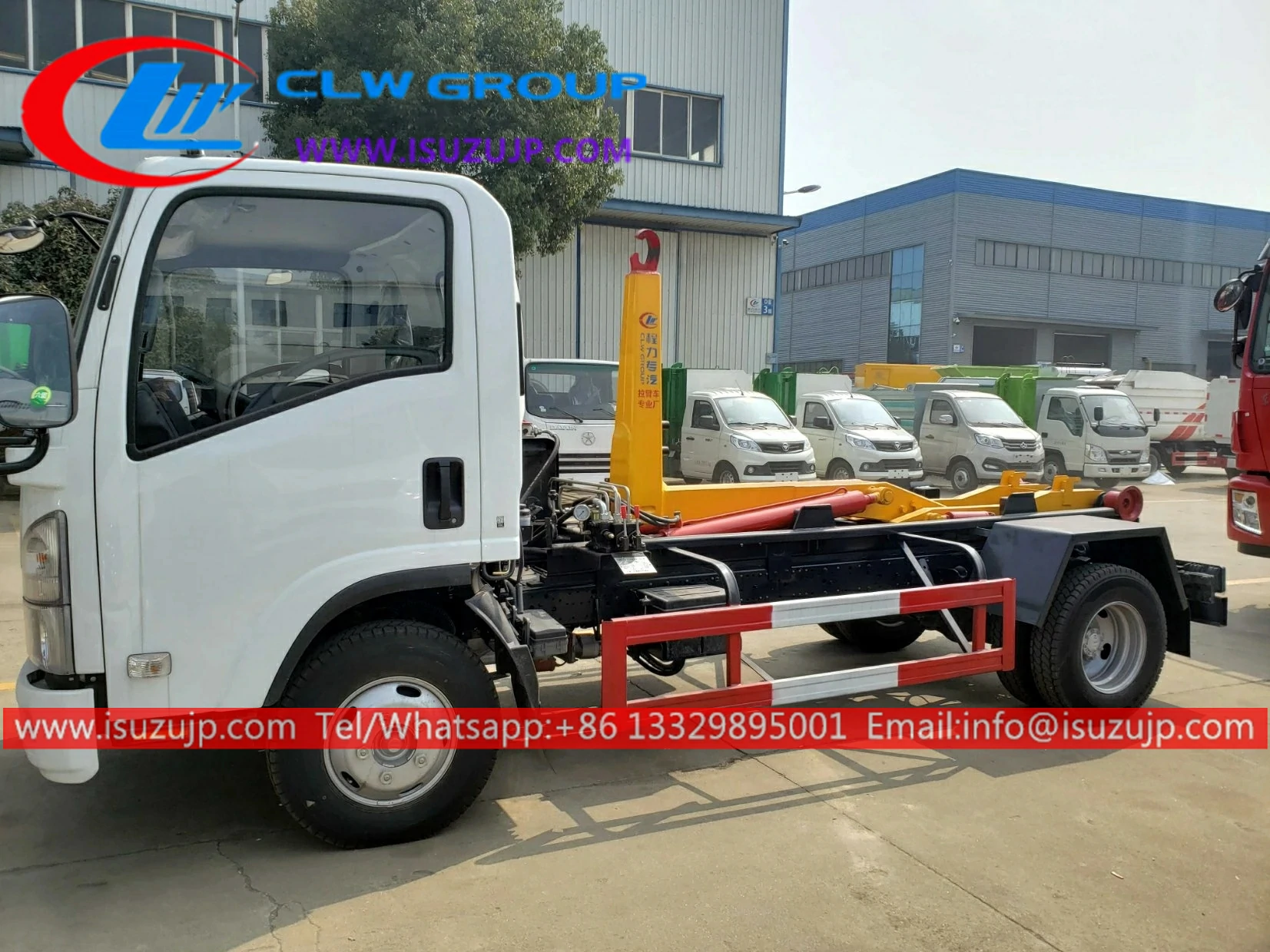 ISUZU 5 tonne hook bin garbage truck ISUZU 5 tonne hook bin garbage truck