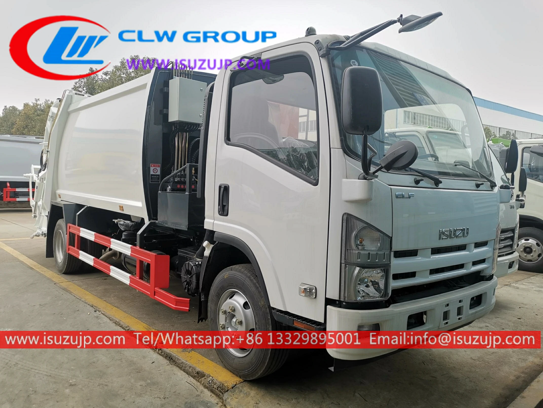 ISUZU ELF 6m3 rear loader garbage truck ISUZU ELF 6m3 rear loader garbage truck
