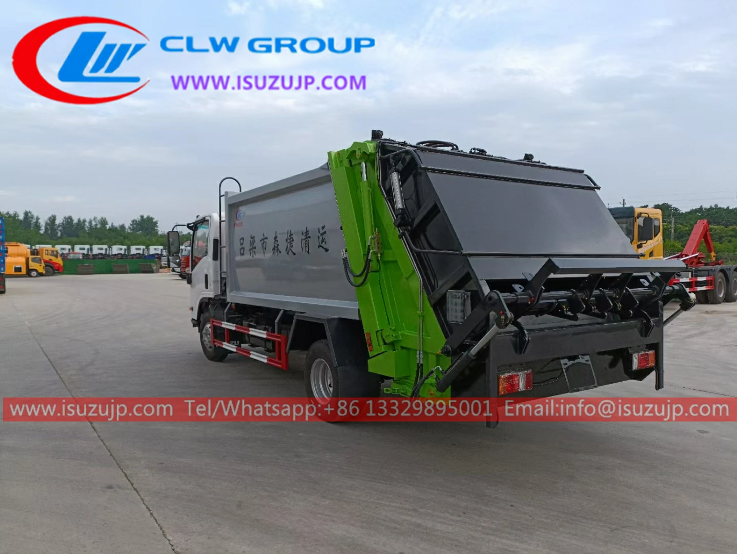 ISUZU NMR dumpster compactor truck ISUZU NMR dumpster compactor truck