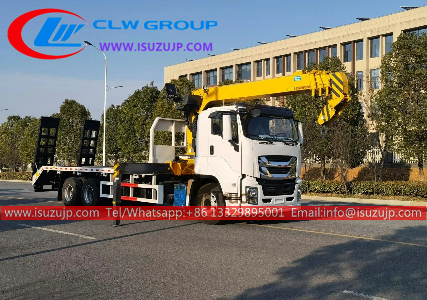 Isuzu GIGA 16T flat bed crane Isuzu GIGA 16T flat bed crane