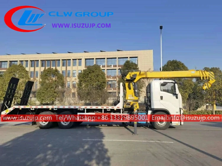 Isuzu GIGA 16T flat bed with crane Isuzu GIGA 16T flat bed with crane