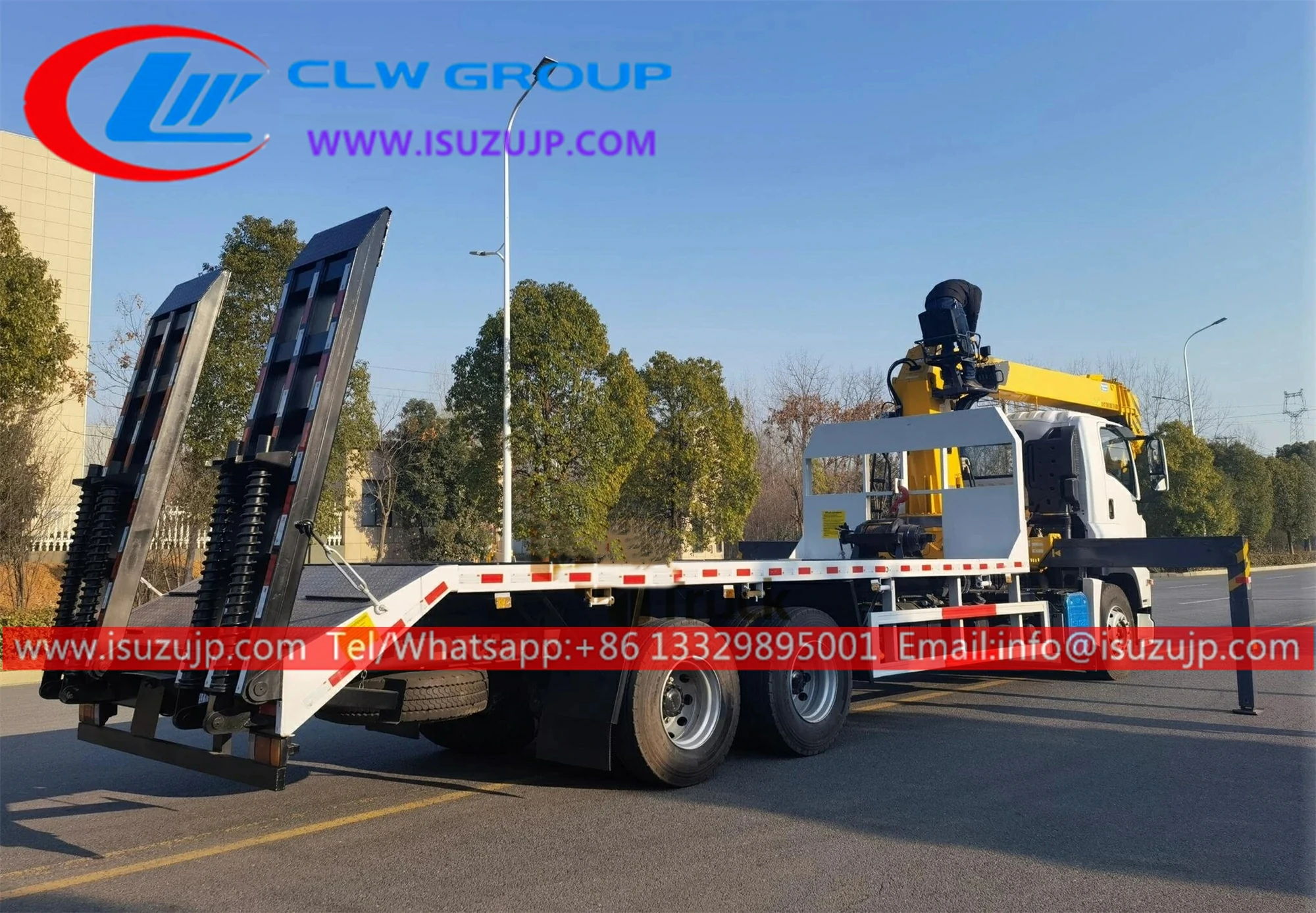 Isuzu GIGA 16T flatbed with crane for sale Isuzu GIGA 16T flatbed with crane for sale