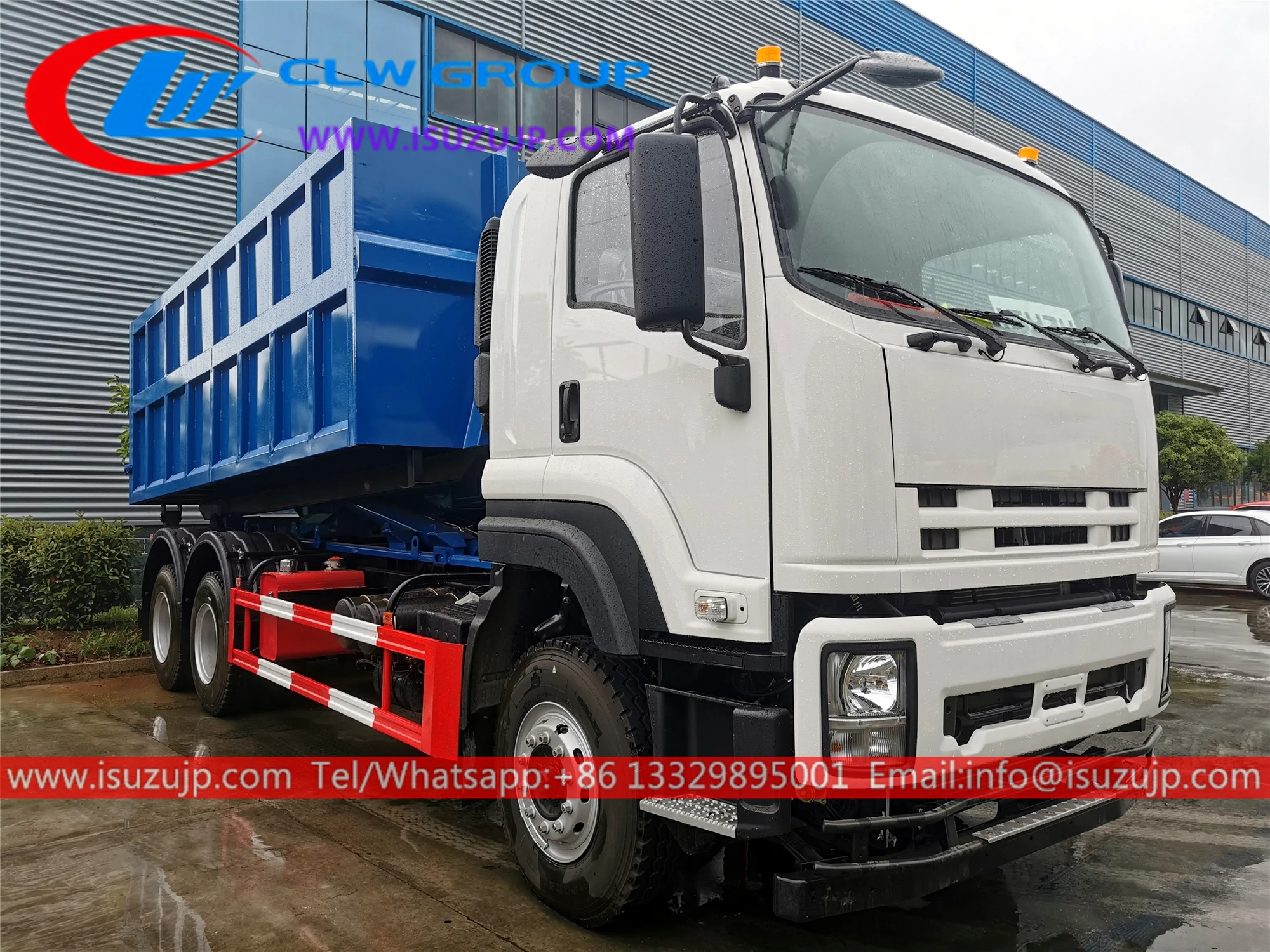 10 tyre ISUZU VC61 18 ton hook lift dumpster truck for sale 10 tyre ISUZU VC61 18 ton hook lift dumpster truck for sale