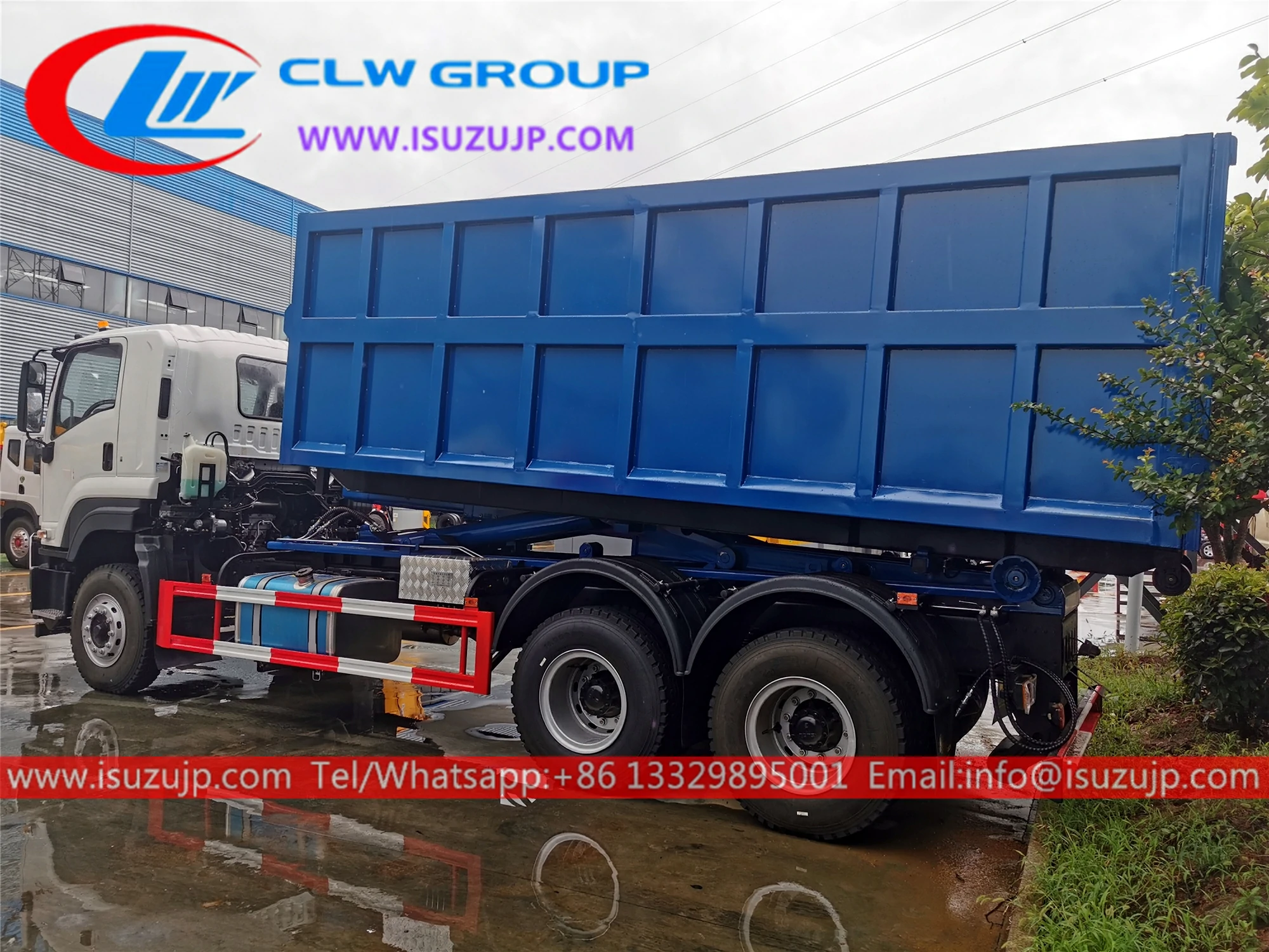 10 wheeler ISUZU VC61 20t hooklift truck for sale 10 wheeler ISUZU VC61 20t hooklift truck for sale