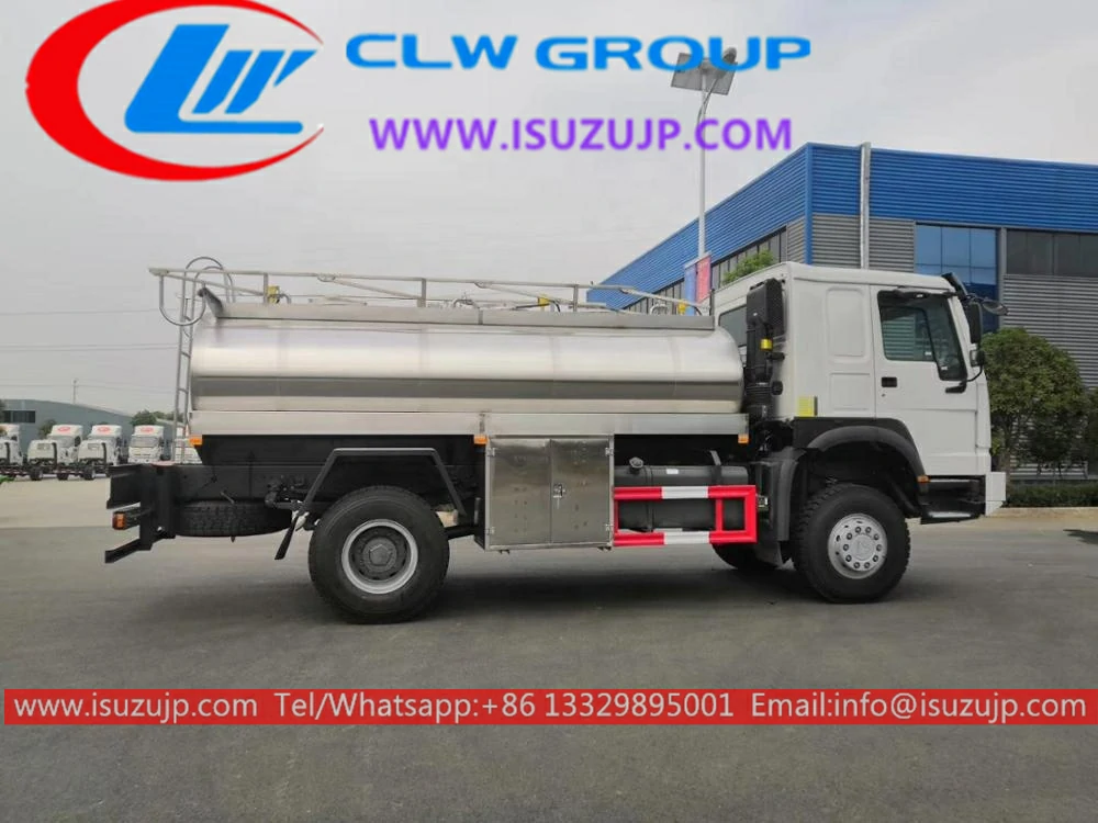4WD ISUZU FTR FVR stainless steel off road fuel tanker 4WD ISUZU FTR FVR stainless steel off road fuel tanker