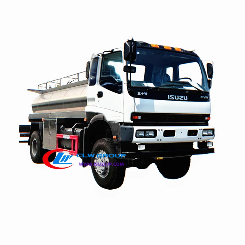 4WD ISUZU FTR FVR stainless steel off road fuel truck 4WD ISUZU FTR FVR stainless steel off road fuel truck