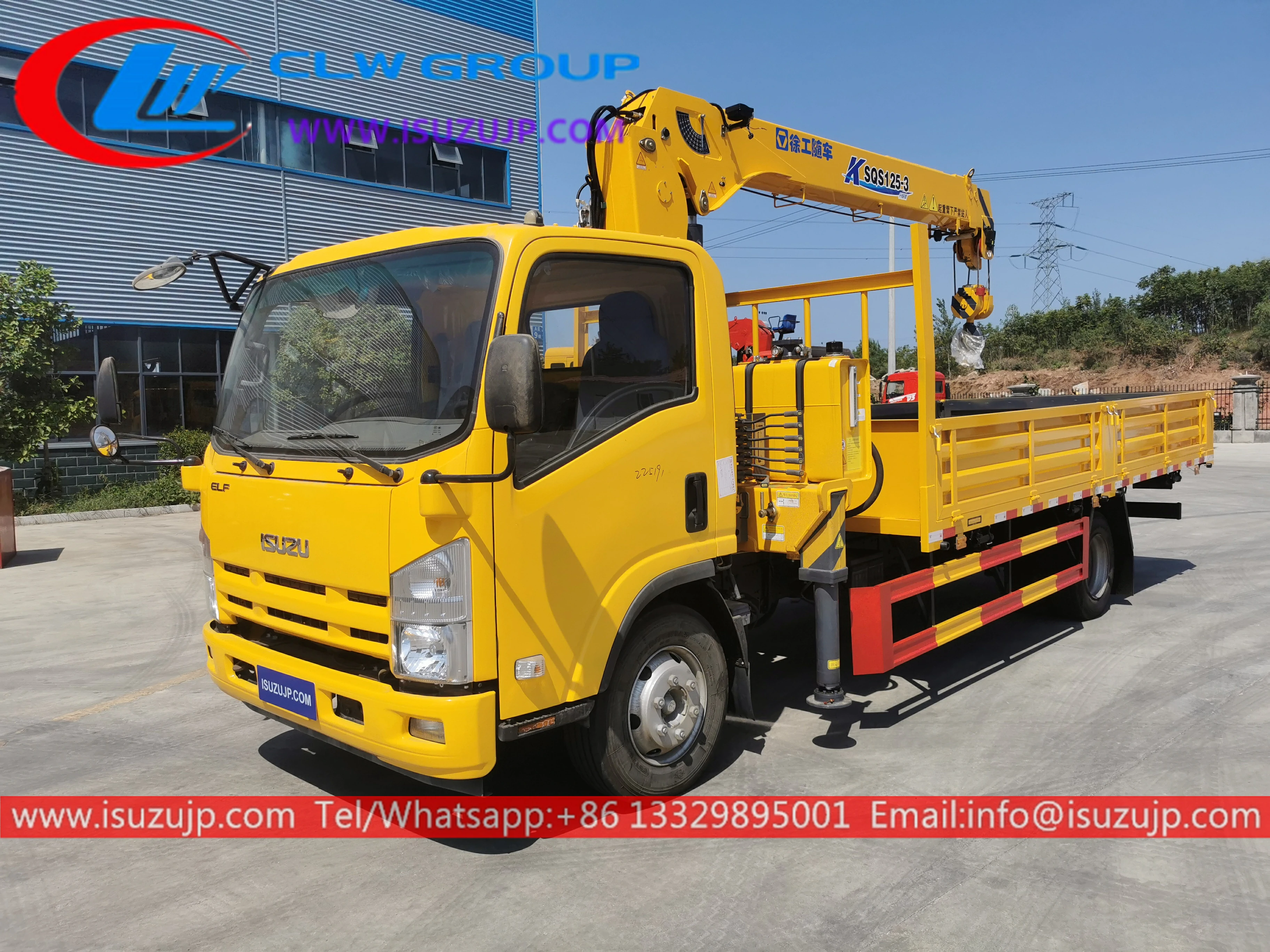Isuzu NQR 190hp 5 ton boom truck for sale Isuzu NQR 190hp 5 ton boom truck for sale