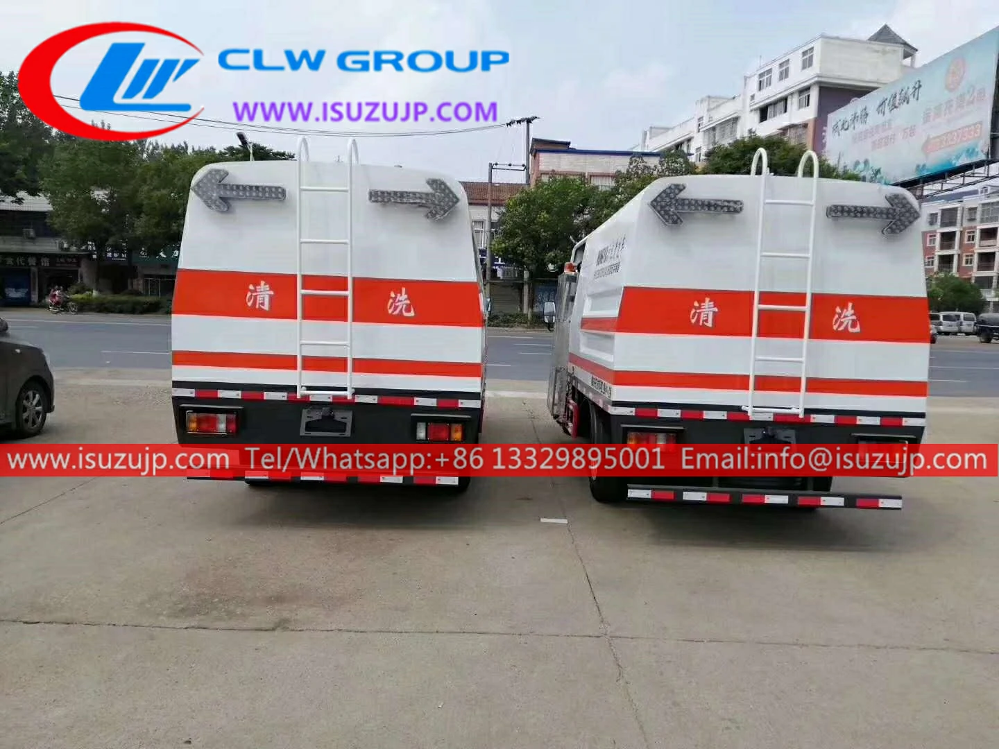 ISUZU NKR 4000liters guardrail cleaning vehicle ISUZU NKR 4000liters guardrail cleaning vehicle