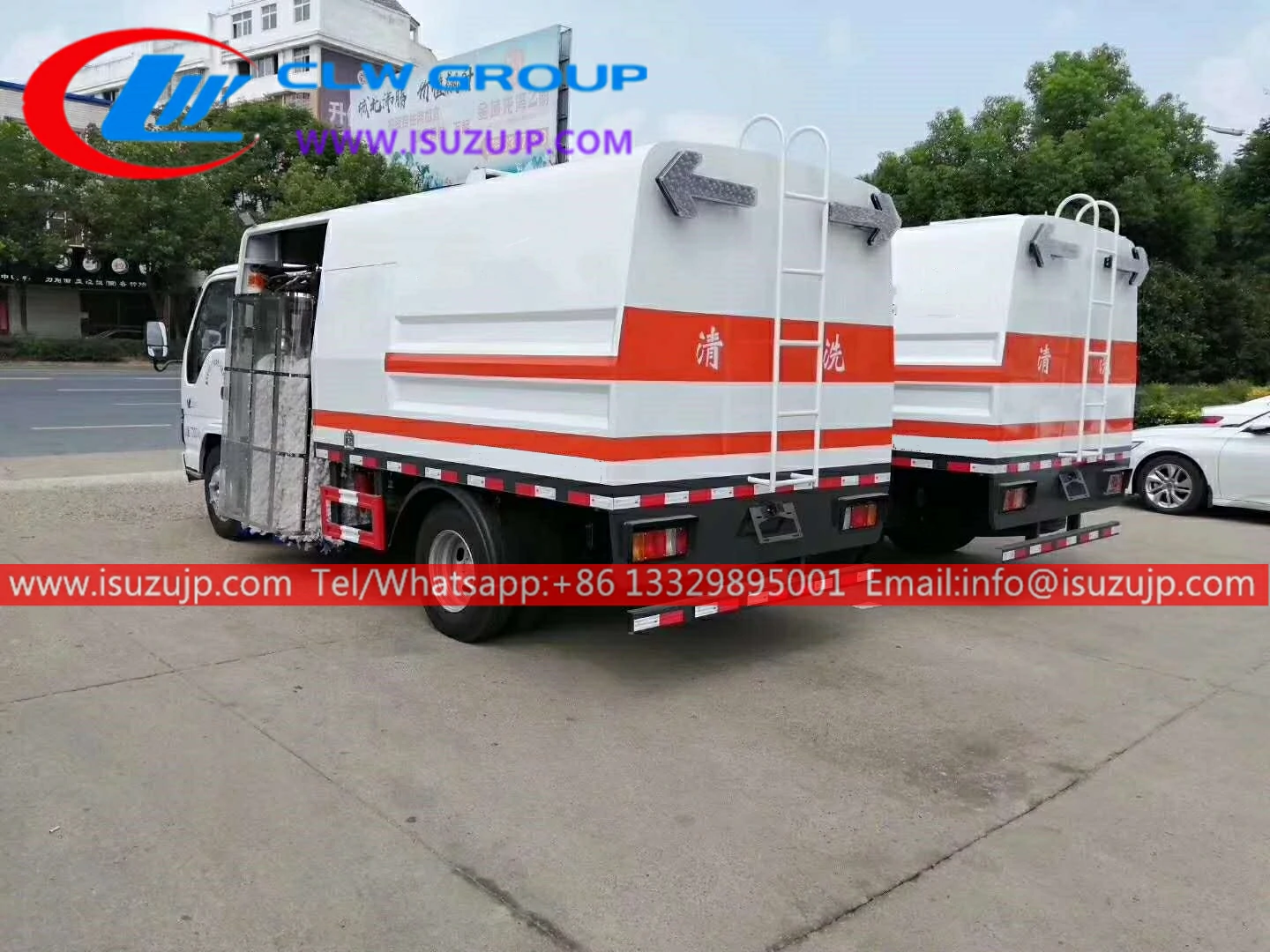 ISUZU NKR 4000liters guardrail washing truck ISUZU NKR 4000liters guardrail washing truck