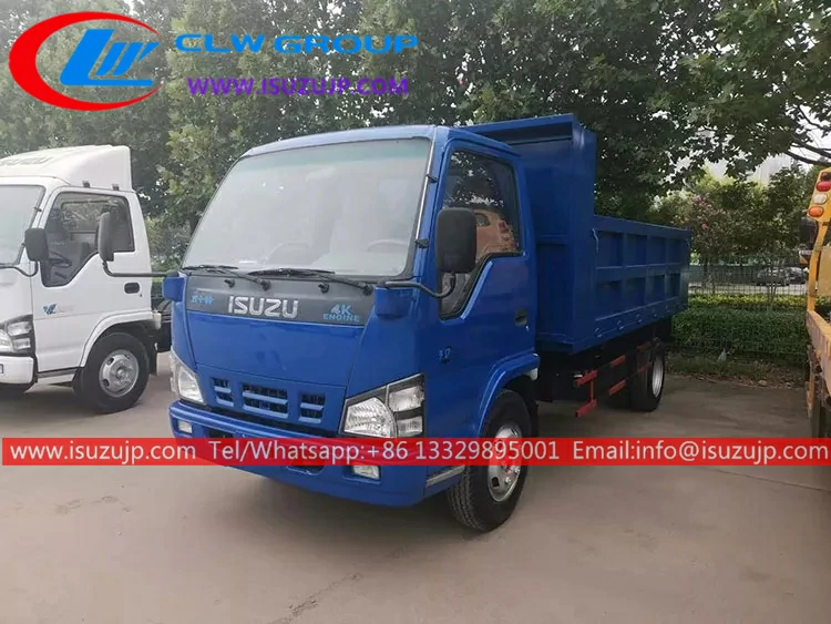 ISUZU 4k-engine 5cube side tipper trucks