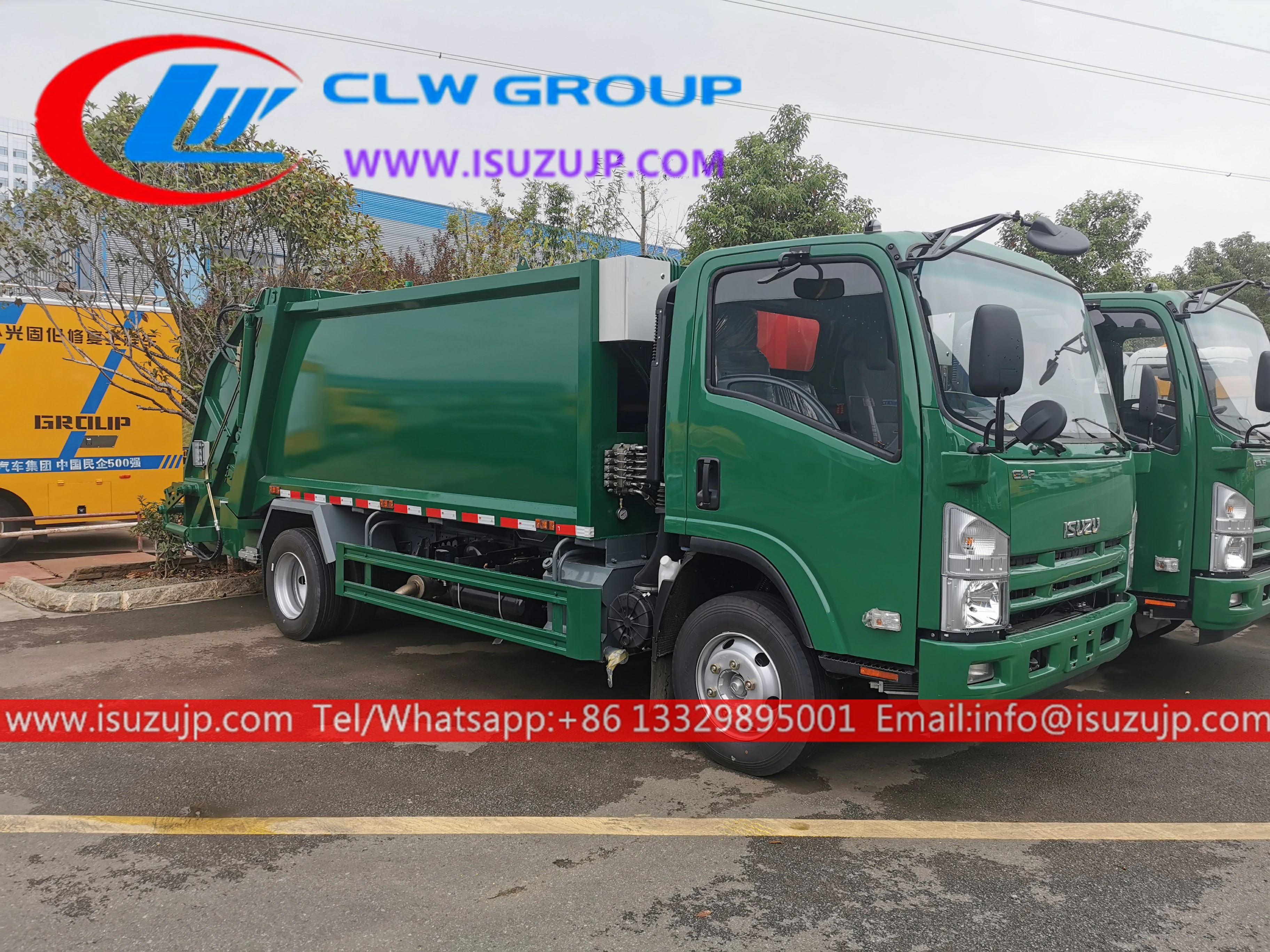 Isuzu 6 ton rear loading garbage truck shipping to Oman Isuzu 6 ton rear loading garbage truck shipping to Oman