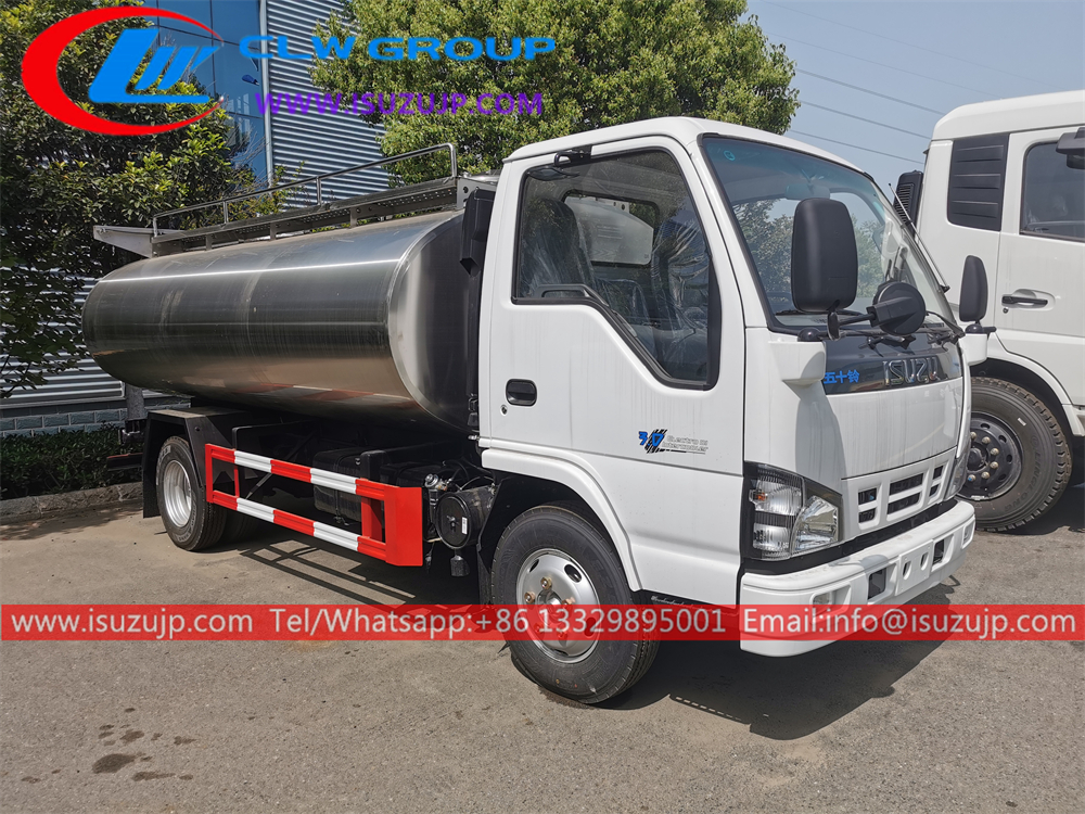 2023 year ISUZU 120HP mini milk tanker truck for sale Uganda 2023 year ISUZU 120HP mini milk tanker truck for sale Uganda