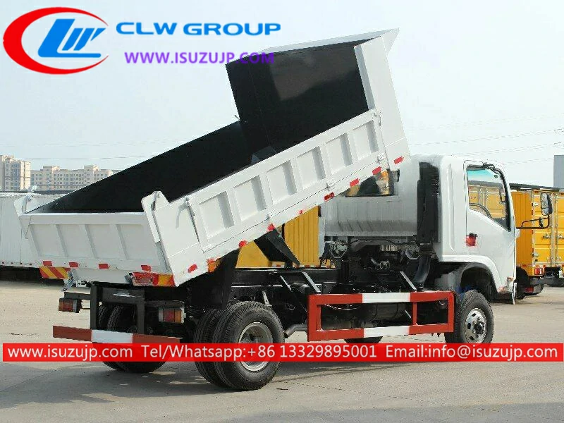 4 wheel drive ISUZU NQR 5 cube military dump truck for sale 4 wheel drive ISUZU NQR 5 cube military dump truck for sale
