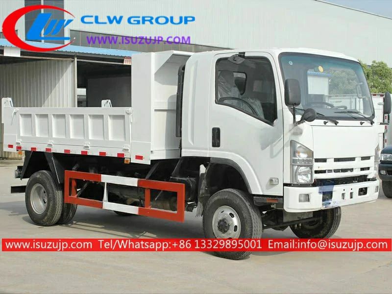 4 wheel drive ISUZU NQR 5m3 military dump truck for sale 4 wheel drive ISUZU NQR 5m3 military dump truck for sale