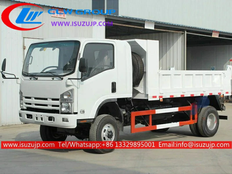 4 wheel drive ISUZU NQR 6 tons military tipper truck for sale 4 wheel drive ISUZU NQR 6 tons military tipper truck for sale