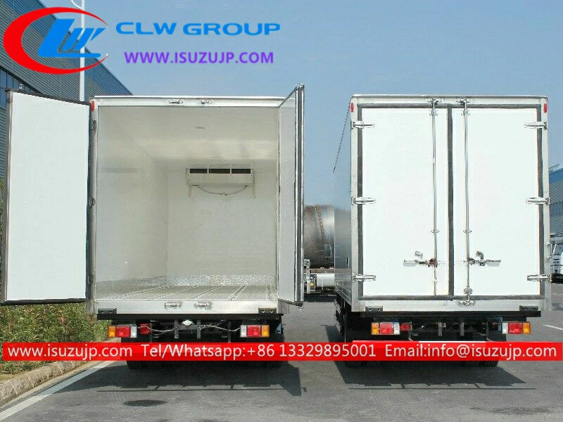 Isuzu ELF 7tons fish cold van truck with Sleeping cabin Isuzu ELF 7tons fish cold van truck with Sleeping cabin
