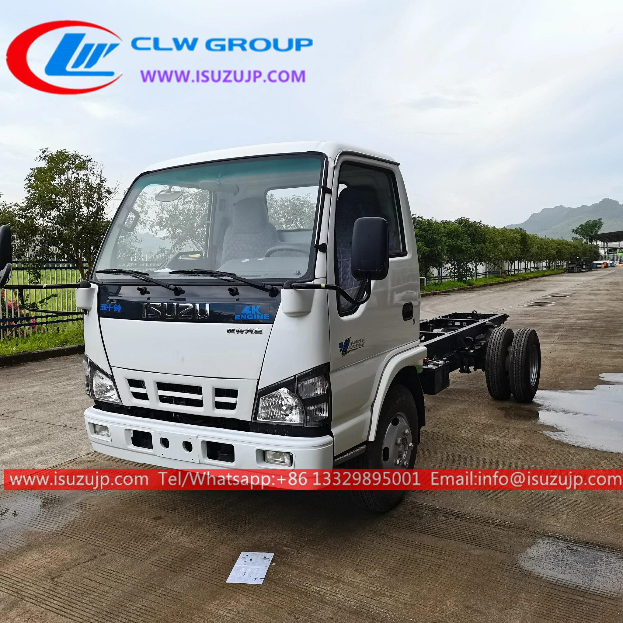 QINGLING ISUZU NKR 6Wheels 5T Commercial Truck Chassis QINGLING ISUZU NKR 6Wheels 5T Commercial Truck Chassis