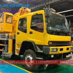 4x4 ISUZU FVR Full Driver double cabin 34 Meters aerial platform working truck
